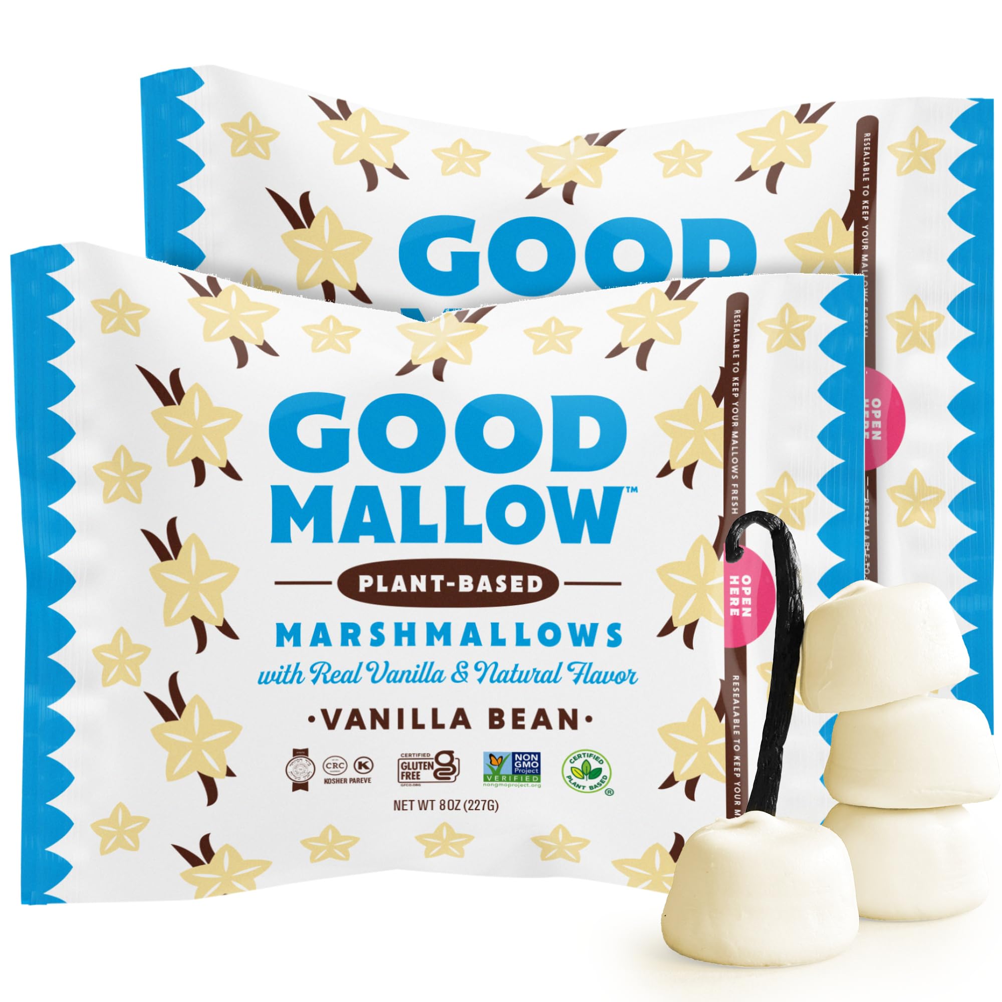 Amazon.com : GoodMallow Vegan Marshmallows - Large Kosher Halal